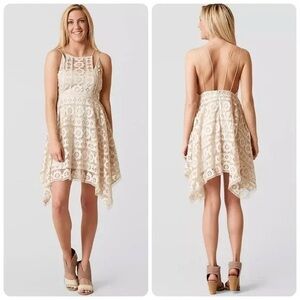 Free People Women's Just Like Honey Lace Dress Ivory